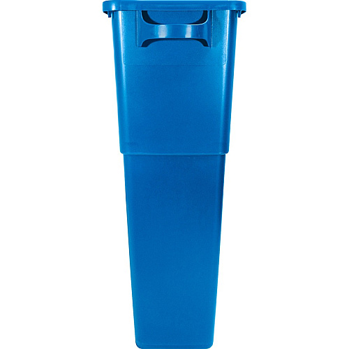 Genuine Joe 23 Gallon Recycling Container 23 gal Capacity - Rectangular - 30" Height x 22.5" Width x 11" Depth - Blue, White - 1 Each (GJO57258)