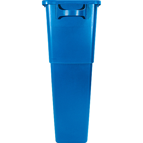 Genuine Joe 23 Gallon Recycling Container 23 gal Capacity - Rectangular - 30" Height x 22.5" Width x 11" Depth - Blue, White - 1 Each (GJO57258)