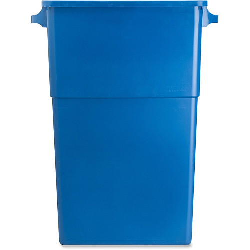 Genuine Joe 23 Gallon Recycling Container 23 gal Capacity - Rectangular - 30" Height x 22.5" Width x 11" Depth - Blue, White - 1 Each (GJO57258)