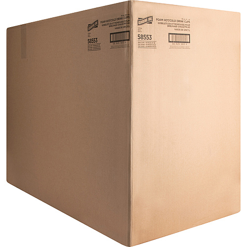 Genuine Joe 14 oz Hot/Cold Foam Cups 14 fl oz - White - Foam - Hot Drink, Cold Drink - 25 Cups/Pack - 40 / Carton (GJO58553)
