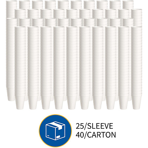 Genuine Joe 16 oz Hot/Cold Foam Cups 16 fl oz - White - Foam - Hot Drink, Cold Drink - 25/Pack - 20 / Carton (GJO58554)