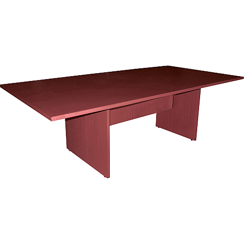 Lorell Essentials Rectangular Conference Tabletop Rectangle Top - 48" Table Top Width x 96" Table Top Depth x 1.25" Table Top Thickness - 1" Height x 94.50" Width x 47.25" Depth - Conferencing - Assembly Required - Mahogany - 1 Each (LLR69148)