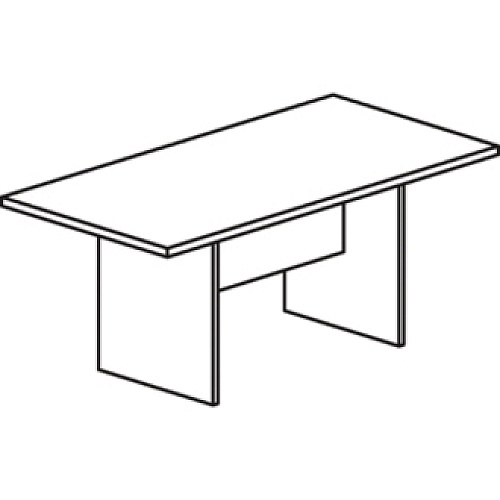 Lorell Essentials Rectangular Conference Tabletop Rectangle Top - 48" Table Top Width x 96" Table Top Depth x 1.25" Table Top Thickness - 1" Height x 94.50" Width x 47.25" Depth - Conferencing - Assembly Required - Mahogany - 1 Each (LLR69148)