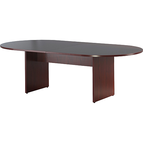 Lorell Essentials Oval Conference Tabletop Oval Top - 48" Table Top Width x 96" Table Top Depth x 1.25" Table Top Thickness - 1" Height x 94.50" Width x 47.25" Depth - Conferencing - Assembly Required - Mahogany - 1 Each (LLR69150)