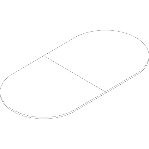 Lorell Essentials Oval Conference Tabletop Oval Top - 48" Table Top Width x 96" Table Top Depth x 1.25" Table Top Thickness - 1" Height x 94.50" Width x 47.25" Depth - Conferencing - Assembly Required - Mahogany - 1 Each (LLR69150)