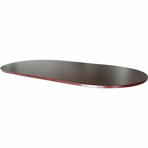 Lorell Essentials Oval Conference Tabletop Oval Top - 48" Table Top Width x 96" Table Top Depth x 1.25" Table Top Thickness - 1" Height x 94.50" Width x 47.25" Depth - Conferencing - Assembly Required - Mahogany - 1 Each (LLR69150)