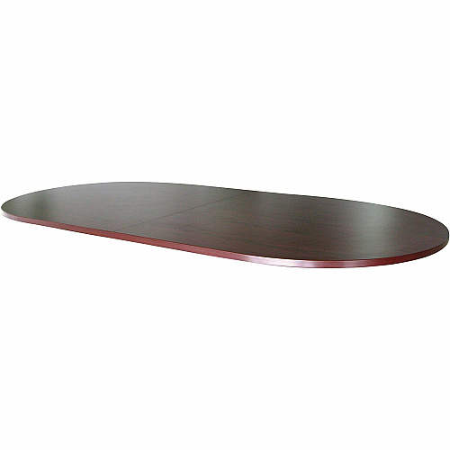 Lorell Essentials Oval Conference Tabletop Oval Top - 48" Table Top Width x 96" Table Top Depth x 1.25" Table Top Thickness - 1" Height x 94.50" Width x 47.25" Depth - Conferencing - Assembly Required - Mahogany - 1 Each (LLR69150)