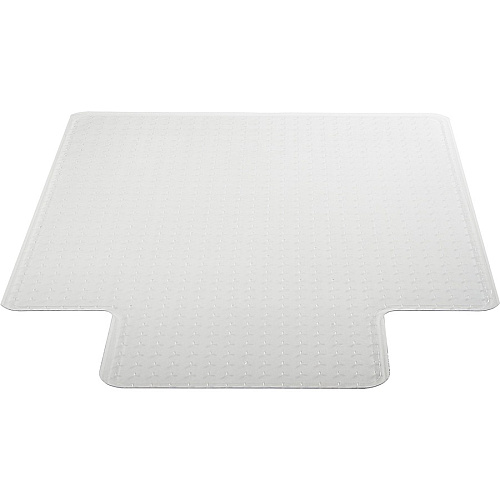 Lorell Wide Lip Low-pile Chairmat Carpeted Floor - 53" Length x 45" Width x 0.122" Thickness - Lip Size 12" Length x 25" Width - Vinyl - Clear - 1 Each (LLR69158)