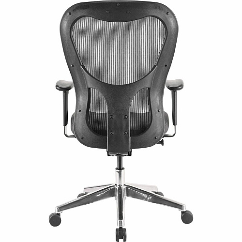 Lorell Elevate Mesh Mid-Back Office Chair Black Seat Color - Leather Seat Material - Aluminum Frame Material - 5-star Base - 1 Each (LLR85036)