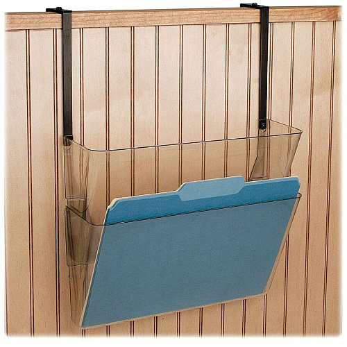 Officemate Mountable Wall File, Clear, 2PK 10.62" Height x 13" Width x 4.12" Depth - Clear - Plastic - 2 / Box (21404)