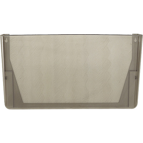 Officemate Mountable Wall File Horizontal - 7" Height x 13" Width x 4.12" Depth - Stackable - Smoke - Plastic - 1 Each (21431)