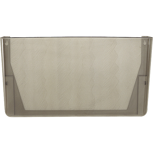 Officemate Mountable Wall File Horizontal - 7" Height x 13" Width x 4.12" Depth - Stackable - Smoke - Plastic - 1 Each (21431)