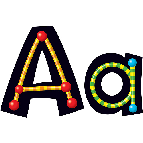 Trend 4" Ready Letter Alphabeads 59 x Uppercase Letters, 20 x Numbers, 38 x Punctuation Marks, 83 x Lowercase Letters, 18 x Spanish Accent Mark Shape - Pin-up - 4" Height x 8" Length - Assorted - 216 / Pack (79755)