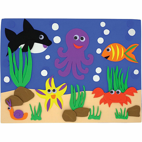 Creativity Street Wonderfoam Sheets Craft - 12" Height x 9" Width - Assorted - Foam - 10 / Pack (4318)
