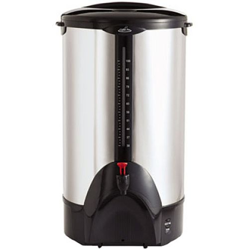 Coffee Pro 100-cup Commercial Urn/Coffeemaker 100 Cup(s) - Multi-serve - Stainless Steel - Plastic Body (CP100)