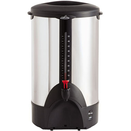 Coffee Pro 50-cup Stainless Steel Urn/Coffeemaker 50 Cup(s) - Multi-serve - Stainless Steel - Stainless Steel Body (CP50)