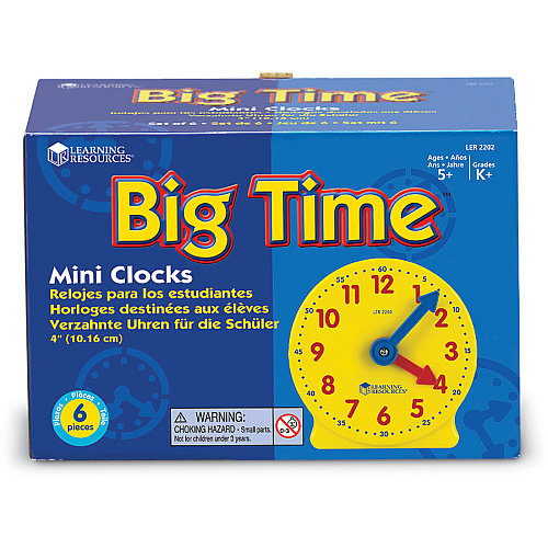 Learning Resources Pre K-4 Learning Clocks Set Learning Clock - Theme/Subject: Learning - 3-9 Year - Multi (LER2202)