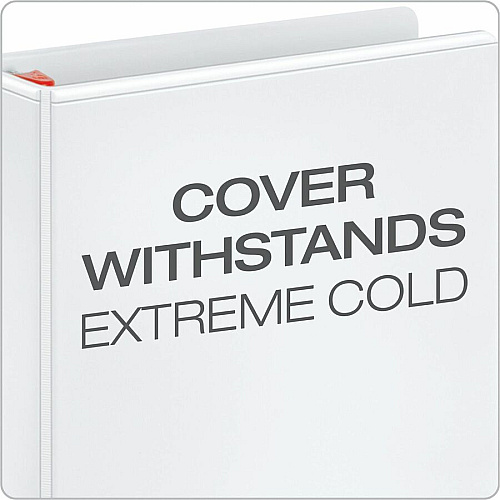 Cardinal Xtralife ClearVue Locking Slant-D Binders 1" Binder Capacity - Letter - 8 1/2" x 11" Sheet Size - 270 Sheet Capacity - 1" Spine Width - 3 Ring(s) - Fastener(s): D-Ring - Pocket(s): 2, Inside Front & Back - Polyolefin - White - 14.40 oz  (26300CB)