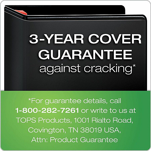 Cardinal Xtralife ClearVue Locking Slant-D Binders 5" Binder Capacity - Letter - 8 1/2" x 11" Sheet Size - 1100 Sheet Capacity - 4 3/8" Spine Width - 3 Ring(s) - Fastener(s): D-Ring - Pocket(s): 2, Inside Front & Back - Polyolefin - Black - 2.25 (26351CB)