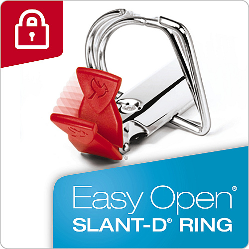 Cardinal EasyOpen Clearvue Slant D-Ring Binders 5" Binder Capacity - Letter - 8 1/2" x 11" Sheet Size - 1050 Sheet Capacity - 5 19/64" Spine Width - 3 Ring(s) - Fastener(s): D-Ring - Pocket(s): 4, Inside Front & Back - Polypropylene, Chipboard - (10350CB)