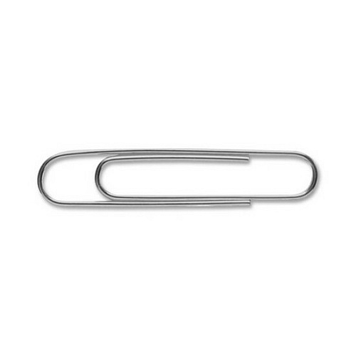 Business Source Paper Clips Jumbo - Silver - Steel - 100/Box - 10 / Pack (BSN65639)