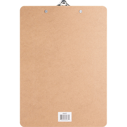 Business Source Hardboard Clipboard Standard - 9" x 12 1/2" Sheet Size - Hardboard - Brown - 1 Each (BSN65637)