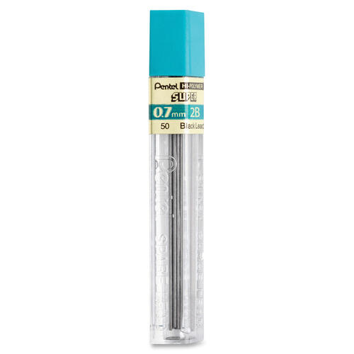 Pentel Twist-Erase EXPRESS Mechanical Pencils with Tube of Lead/Eraser, 0.7 mm, HB (#2), Black Lead, Assorted Barrel Colors, 2/Pack (QE417LEBP2)