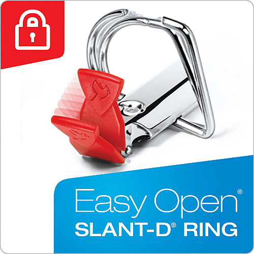Cardinal EasyOpen Clearvue Slant D-Ring Binders 4" Binder Capacity - Letter - 8 1/2" x 11" Sheet Size - 880 Sheet Capacity - 4 19/64" Spine Width - 3 Ring(s) - Fastener(s): D-Ring - Pocket(s): 4, Inside Front & Back - Polypropylene, Chipboard -  (10340CB)
