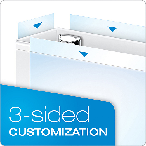 Cardinal EasyOpen Clearvue Slant D-Ring Binders 4" Binder Capacity - Letter - 8 1/2" x 11" Sheet Size - 880 Sheet Capacity - 4 19/64" Spine Width - 3 Ring(s) - Fastener(s): D-Ring - Pocket(s): 4, Inside Front & Back - Polypropylene, Chipboard -  (10340CB)