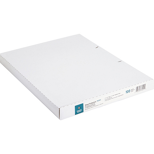 Business Source Top-Loading Poly Sheet Protectors 11" Height x 9" Width x 1.9 mil Thickness - For Letter 8 1/2" x 11" Sheet - 3 x Holes - Ring Binder - Rectangular - Clear - Polypropylene - 100 / Box (BSN74551)
