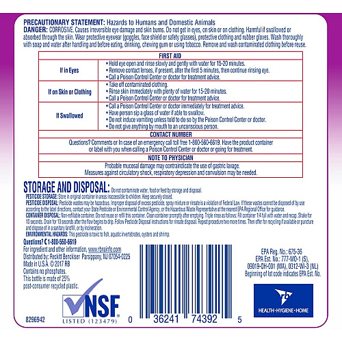 Professional Lysol Antibacterial All Purpose Cleaner Concentrate - 128 fl oz (4 quart) - Anti-bacterial, Deodorize, Disinfectant - Clear/Fluorescent Green - 1 Each (74392)