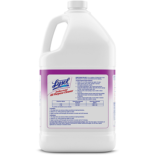 Professional Lysol Antibacterial All Purpose Cleaner Concentrate - 128 fl oz (4 quart) - Anti-bacterial, Deodorize, Disinfectant - Clear/Fluorescent Green - 1 Each (74392)