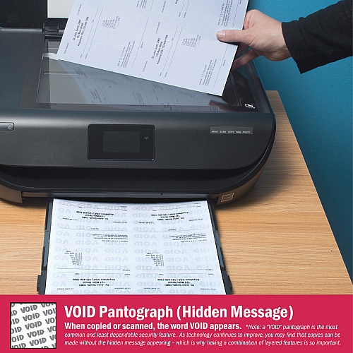DocuGard Standard 2-part Medical Security Paper Letter - 8 1/2" x 11" - 24 lb Basis Weight - Tamper Resistant, Pantograph, Erasure Protection, Watermarked, Security Features Listing, Coin-reactive Ink, Microtext Printing, Carbonless, CMS Approved, (04544)