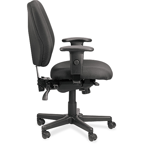 Eurotech 49802A Multifunction Task Chair Black Seat Color - Foam Seat Material - Foam Back Material - 5-star Base - 1 Each (49802AT33)