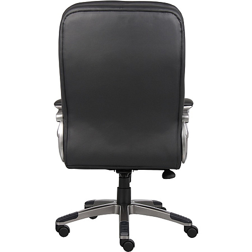 Boss High Back Executive Chair Black Seat Color - Vinyl Seat Material - Black, Gray Frame Color - Nylon Frame Material - 5-star Base - 1 Each (VSBO9331)