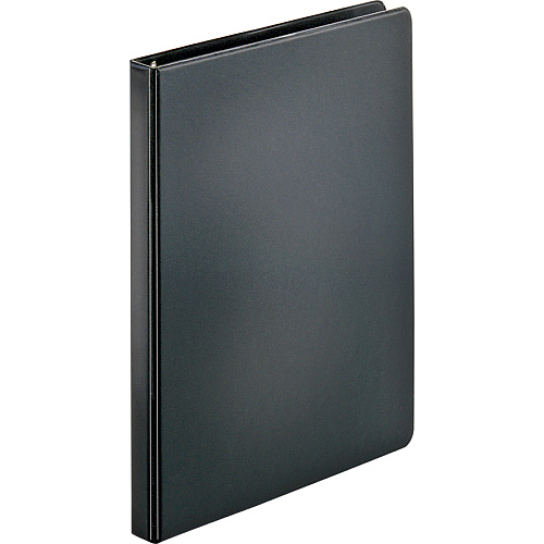 Business Source Basic Round Ring Binders 1/2" Binder Capacity - Letter - 8 1/2" x 11" Sheet Size - 125 Sheet Capacity - 3 Ring(s) - Fastener(s): Round Ring - Polypropylene, Chipboard - Black - 8.96 oz - Sturdy - 1 Each (BSN28526)