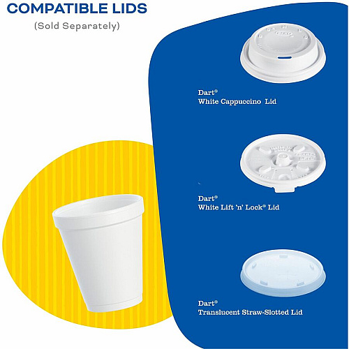 Dart J Cup 10 oz Insulated Foam Cups (10J10EA)