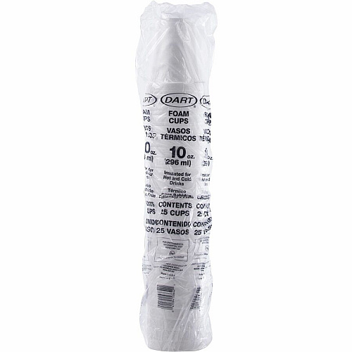 Dart J Cup 10 oz Insulated Foam Cups (10J10EA)