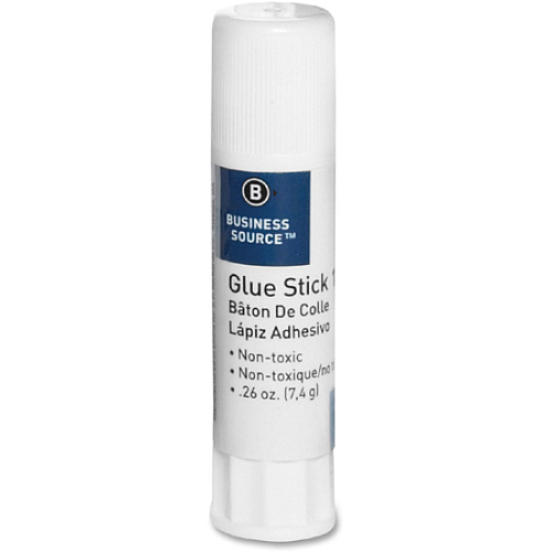 Business Source Value Pack Glue Sticks 0.26 oz - White - 18 / Pack (BSN15785)