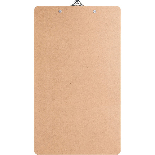 Business Source Hardboard Clipboard 9" x 15 1/2" Sheet Size - Hardboard - Brown - 1 Each (BSN28554)