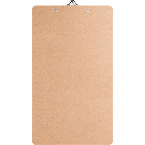 Business Source Hardboard Clipboard 9" x 15 1/2" Sheet Size - Hardboard - Brown - 1 Each (BSN28554)