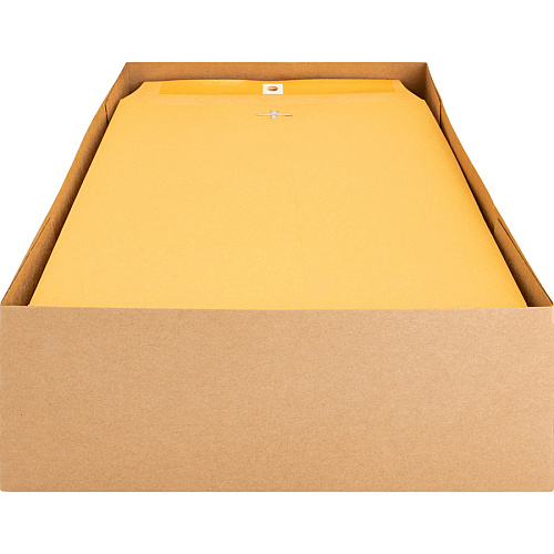 Business Source Heavy-duty Clasp Envelopes Clasp - #90 - 9" Width x 12" Length - 28 lb - Clasp - Kraft - Kraft - 100 / Box (BSN36663)