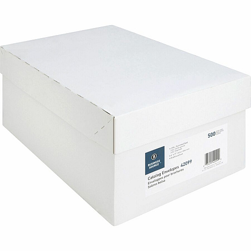 Business Source Durable Kraft Catalog Envelopes Catalog - 6" Width x 9" Length - 24 lb - Gummed - Kraft - Kraft - 500 / Box (BSN42099)