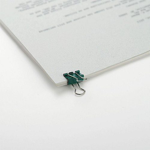 Business Source Colored Fold-back Binder Clips Small - 0.8" Width - 0.37" Size Capacity - Assorted - Steel - 40 / Pack (BSN65361)