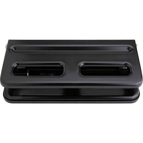 Business Source Heavy-duty 3-hole Punch 3 Punch Head(s) - 30 Sheet of 20lb Paper - 9/32" Punch Size - Steel - Black (BSN65625)