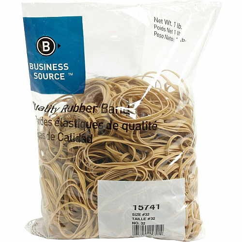 Business Source Quality Rubber Bands Size: #32 - 3" Length x 0.1" Width - Sustainable - Rubber - Crepe - 700 / Pack (BSN15741)