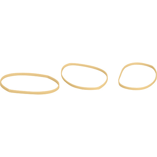 Business Source Quality Rubber Bands Size: #33 - 3.5" Length x 0.1" Width - Sustainable - Rubber - Crepe - 600 / Pack (BSN15743)