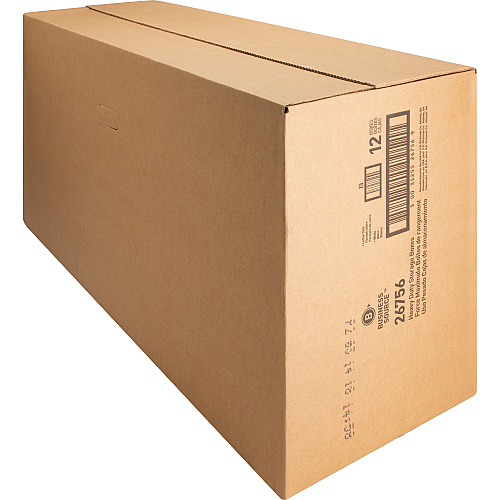 Business Source Heavy Duty Letter Size Storage Box External Dimensions: 12" Width x 24" Depth x 10" Height - Media Size Supported: Letter - String/Button Tie Closure - Medium Duty - Stackable - White - For File - Recycled - 12 / Carton (BSN26756)
