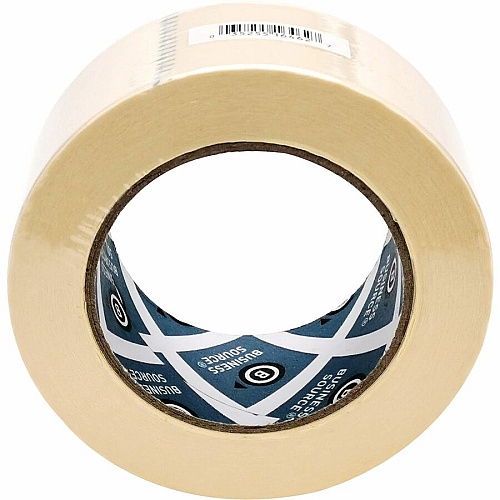 Business Source Utility-purpose Masking Tape 60 yd Length x 2" Width - 3" Core - Tan - Crepe Paper Backing - For Bundling, Holding, Sealing, Masking - 1 Roll (BSN16462)