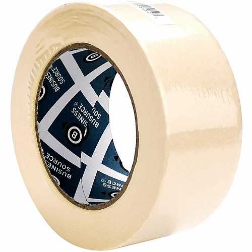 Business Source Utility-purpose Masking Tape 60 yd Length x 2" Width - 3" Core - Tan - Crepe Paper Backing - For Bundling, Holding, Sealing, Masking - 1 Roll (BSN16462)